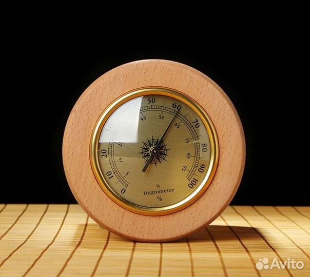 Керамическая банка хьюмидор для табака с гигрометр