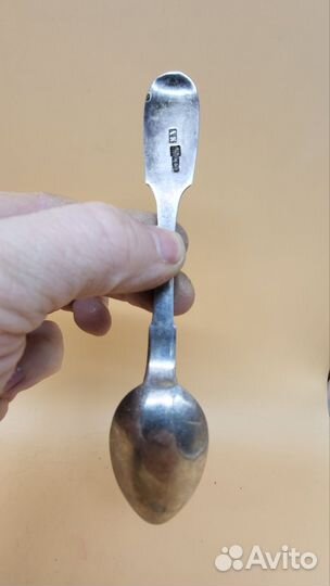 Ложка чайная серебро 84