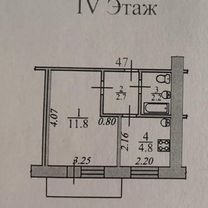 1-к. квартира, 21,5 м², 4/5 эт.