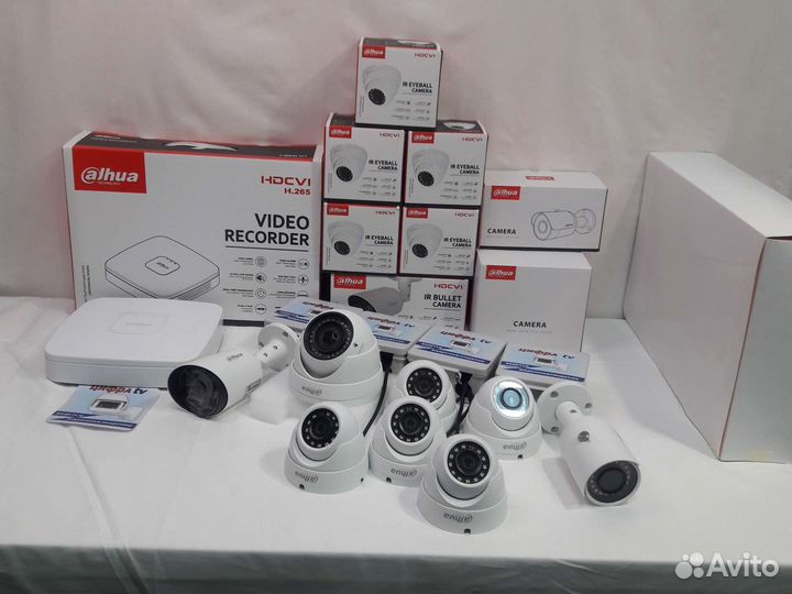 Видеонаблюдение 4Мп регистратор Dahua 8 камер