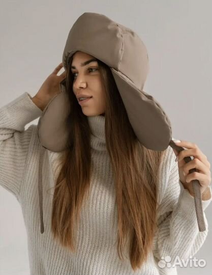 Шапка ушанка женская