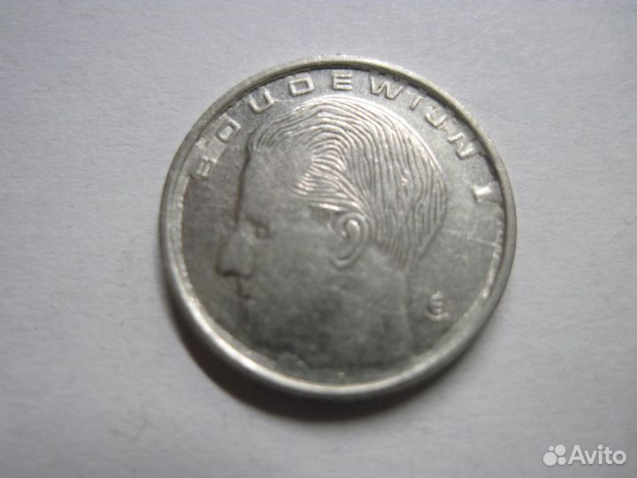 Монета Бельгии. 1 франк