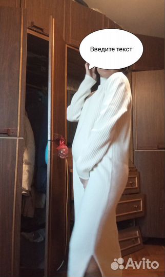 Платье свободного прямого кроя женское бежевое