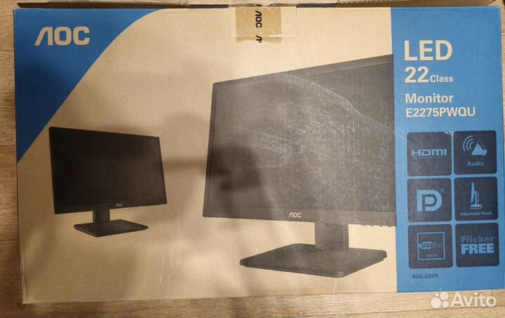 Монитор AOC E2275pwqu (1920x1080/2ms/75hz)