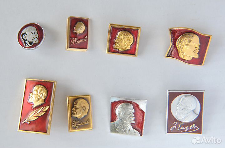 Советские значки с Лениным