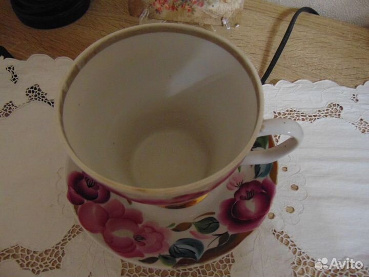 Большая чайная пара Бокал с блюдцем Хайта