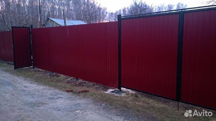 Забор из профнастила