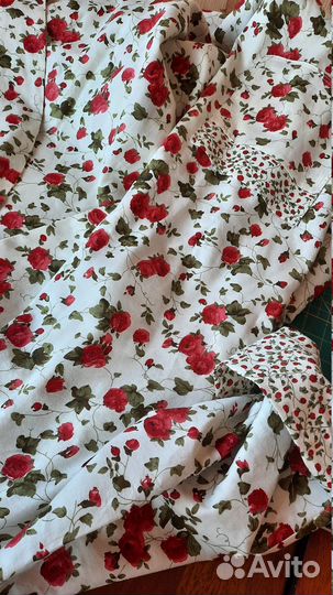 Халат женский, двухсторонний из сатина