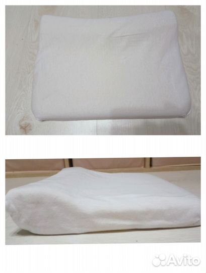 Подушка детская из латекса в велюровом чехле