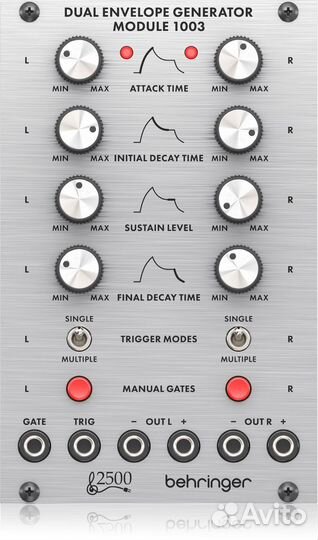 Модуль Behringer dual envelope generator module 10