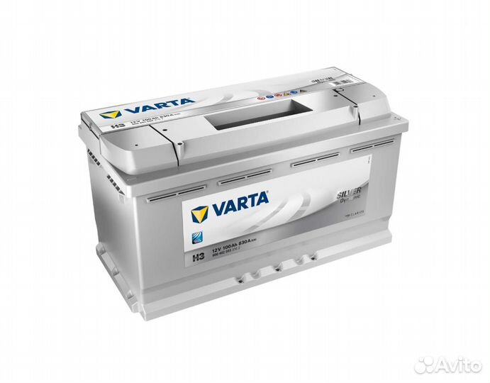 Аккумулятор Varta Silver 100ач 830А 600402083 3162