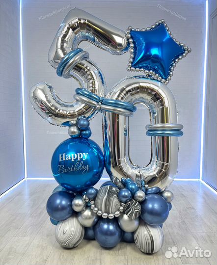 Шары цифры, композиции с цифрами из шаров