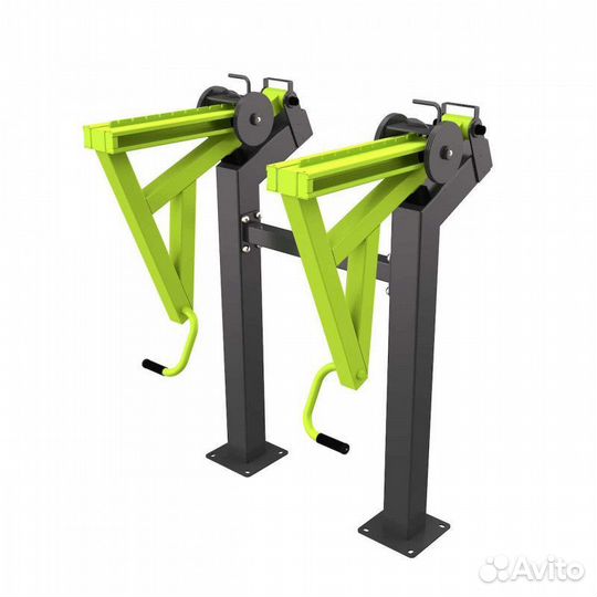 Уличный тренажер Тяга к поясу стоя с переменной на