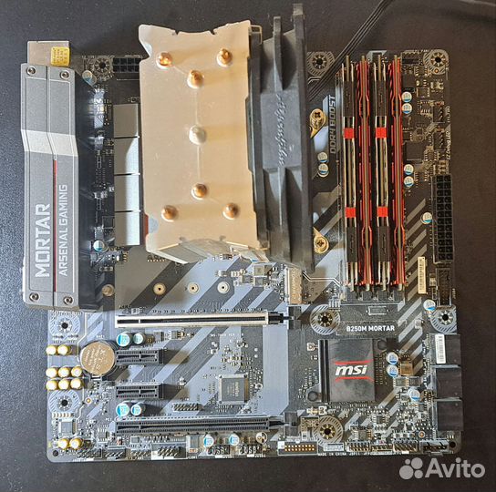 Мат. плата msi b250m mortar + i7 7700 + 32gb RAM