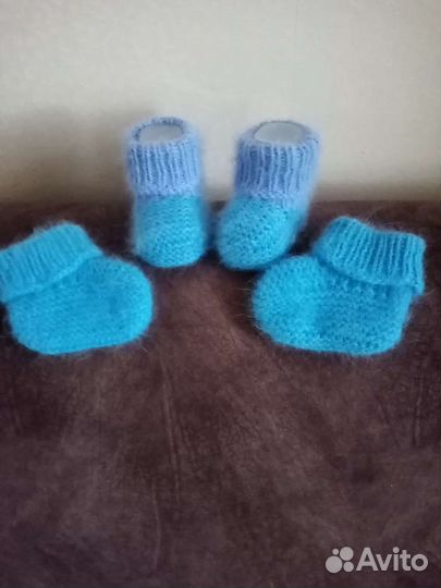 Варежки и носочки из пуха норки