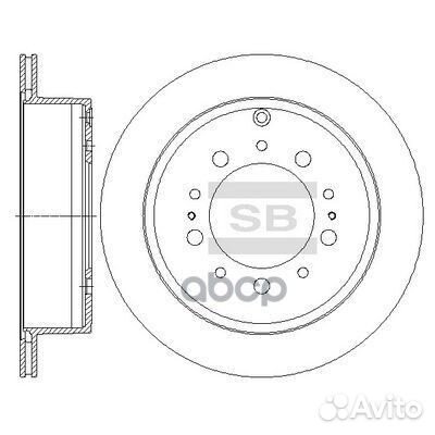 SD4032 диск тормозной задний Toyota Land Cruis