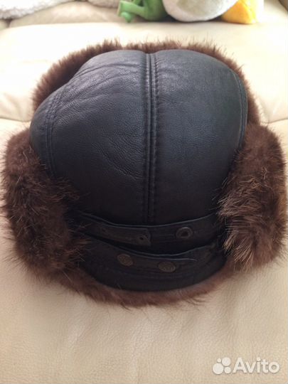 Шапка зимняя ушанка, р.56, шапка р.54-56