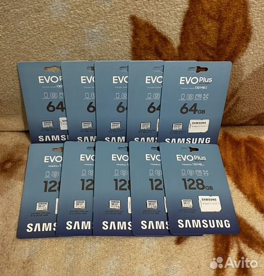 Карта памяти Samsung EVO Plus 128Гб