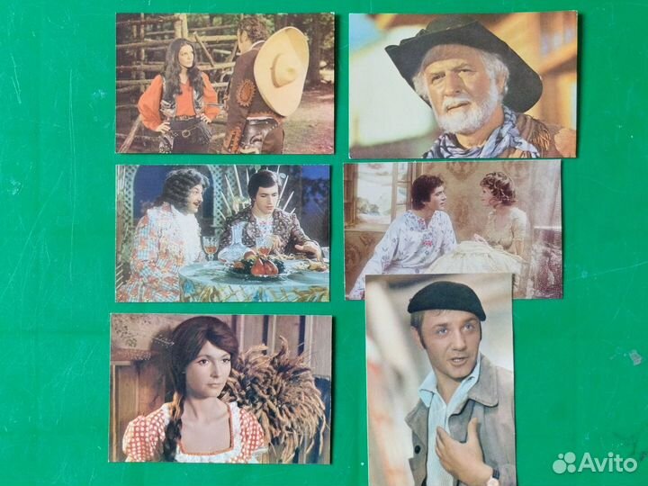 Открытки с кадрами из кинофильмов 1973-1978 гг