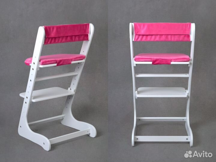 Белый растущий стул