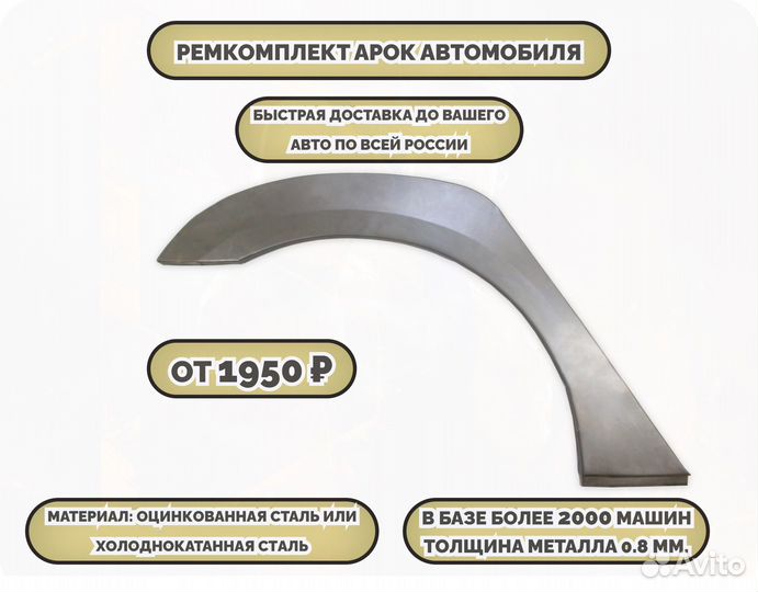 Ремкомплект арок на машину