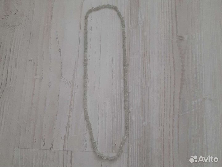 Бусы камень аквамарин
