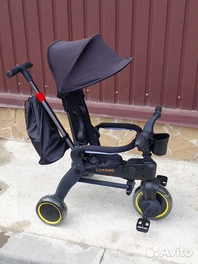 Трехколесный велосипед складной (чёрный)