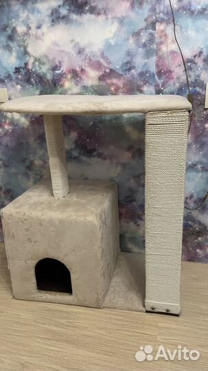 Домик для кошки с когтеточкой