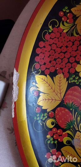 Панно (блюдо) хохломская роспись