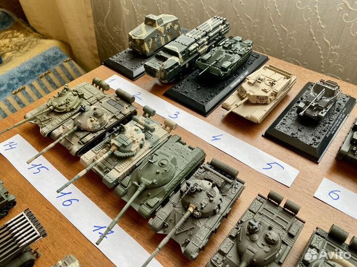 Танки и другая военная техника из разных серий