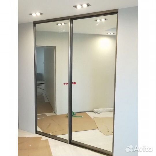 Двери зеркальные для шкафа-купе шк-173