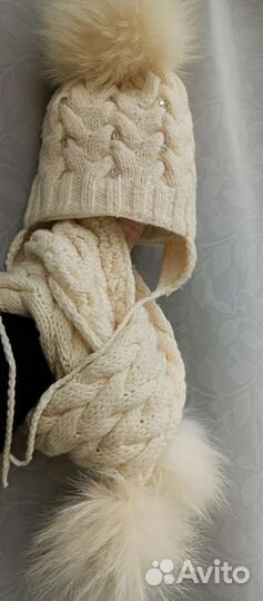 Комплект шапка и шарф