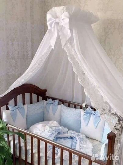 Детская кроватка с маятником, пелен.стол,стул IKEA