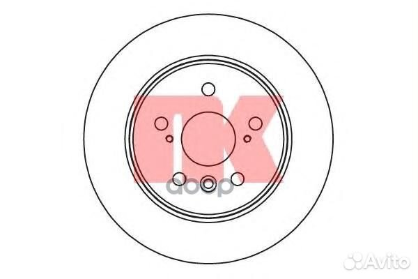 Диск тормозной 204570 Nk
