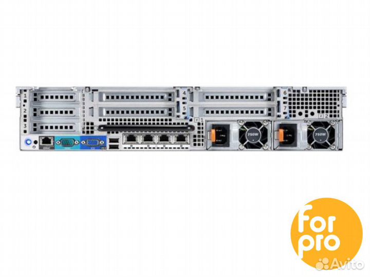 Сервер dell R720 8LFF 2xE5-2650L 192GB, H710