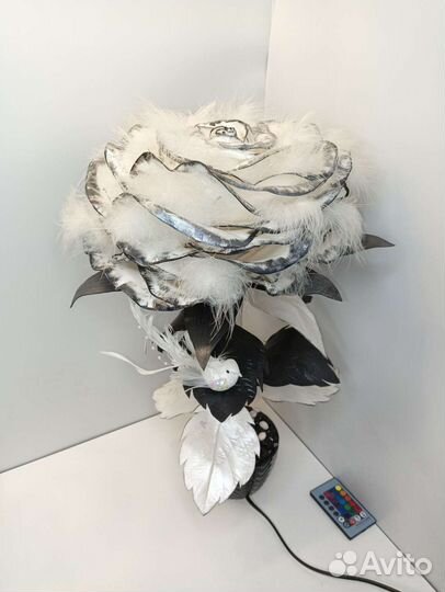 Светильник роза ручной работы