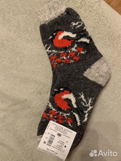 Носки ручной вязки шерстяные мужские и женские