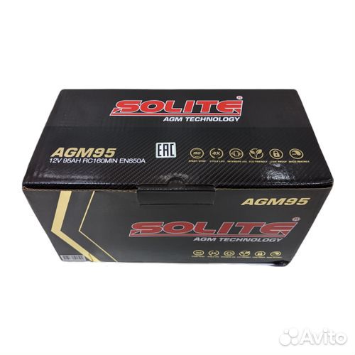 Аккумулятор Solite AGM95L (95Ач, 850А)