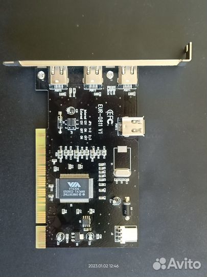 Контроллеры PCI: PATA 2 кн, 1394