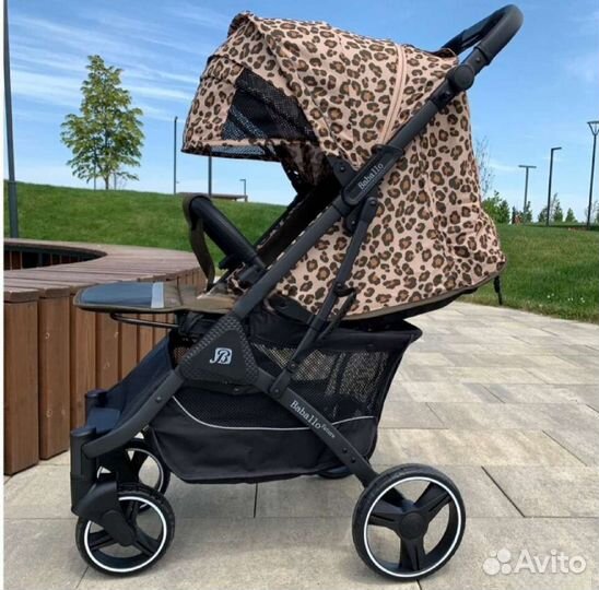 Коляска Baballo 2023 Леопардовый (на чёрном)
