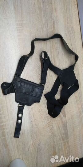 Кобура, кожа, наплечная кобура, беретта, beretta