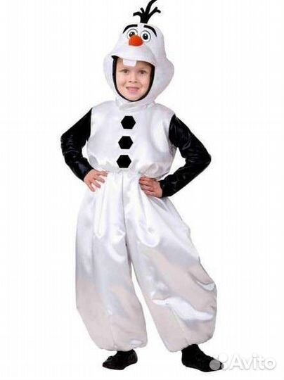 Новогодний костюм снеговик