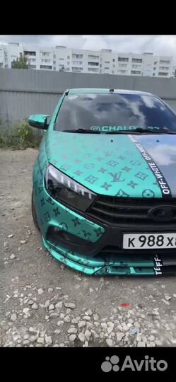 Фары led audi стиль Веста