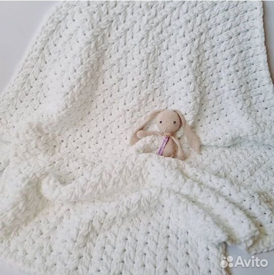 Плед детский вязаный ручная работа