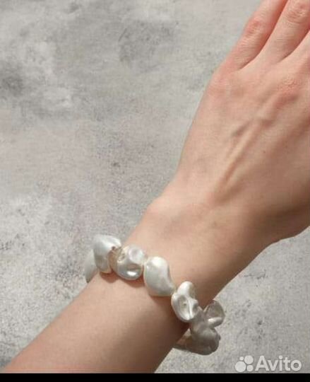 Браслет Жемчуг Перламутр Барокко