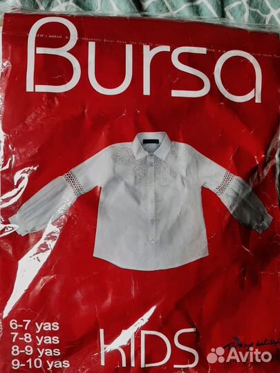 Блузка белая для девочек