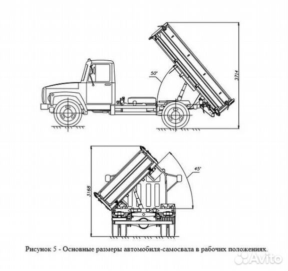 Самосвальная установка газ 3309