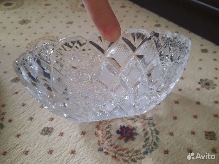 Хрустальная ваза для фруктов