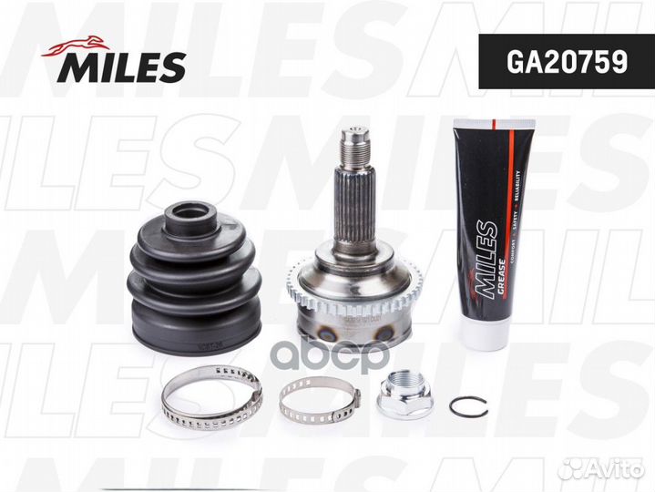 ШРУС mazda 626 V 1.8 97-02 нар. +ABS GA20759 Miles