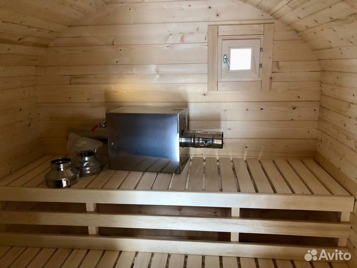 Баня бочка квадро под ключ с гарантией